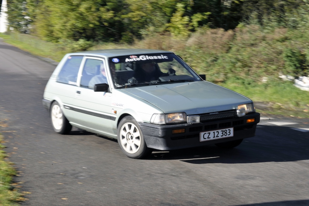 I deres Toyota Corolla fra 1985 blev Poul og Egon Brøndum danske mestre i Elite-klassen trods en andenplads i det afsluttende FTZ Classic.
(Foto: Morten Alstrup)